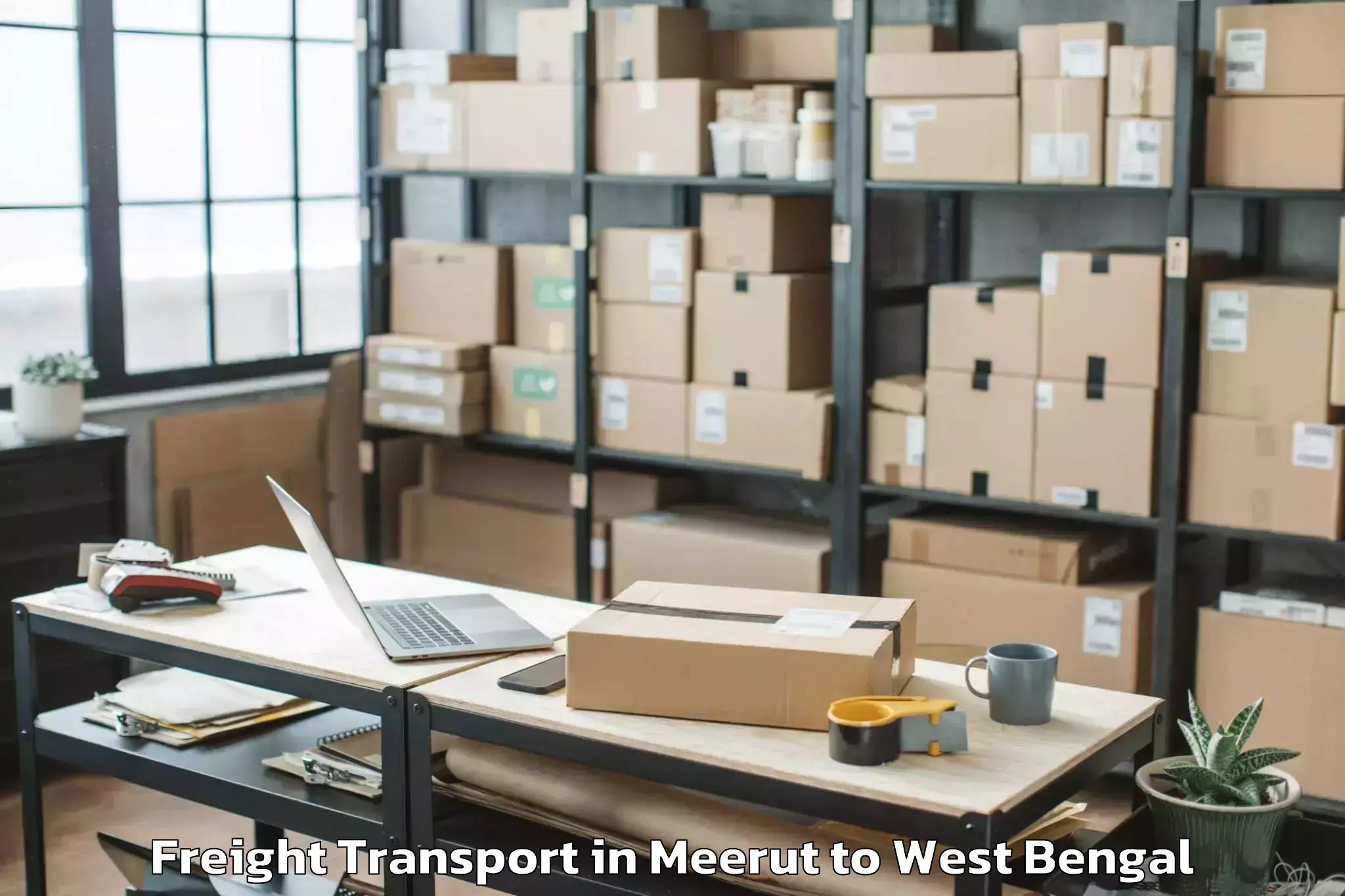 Professional Meerut to Halisahar Freight Transport